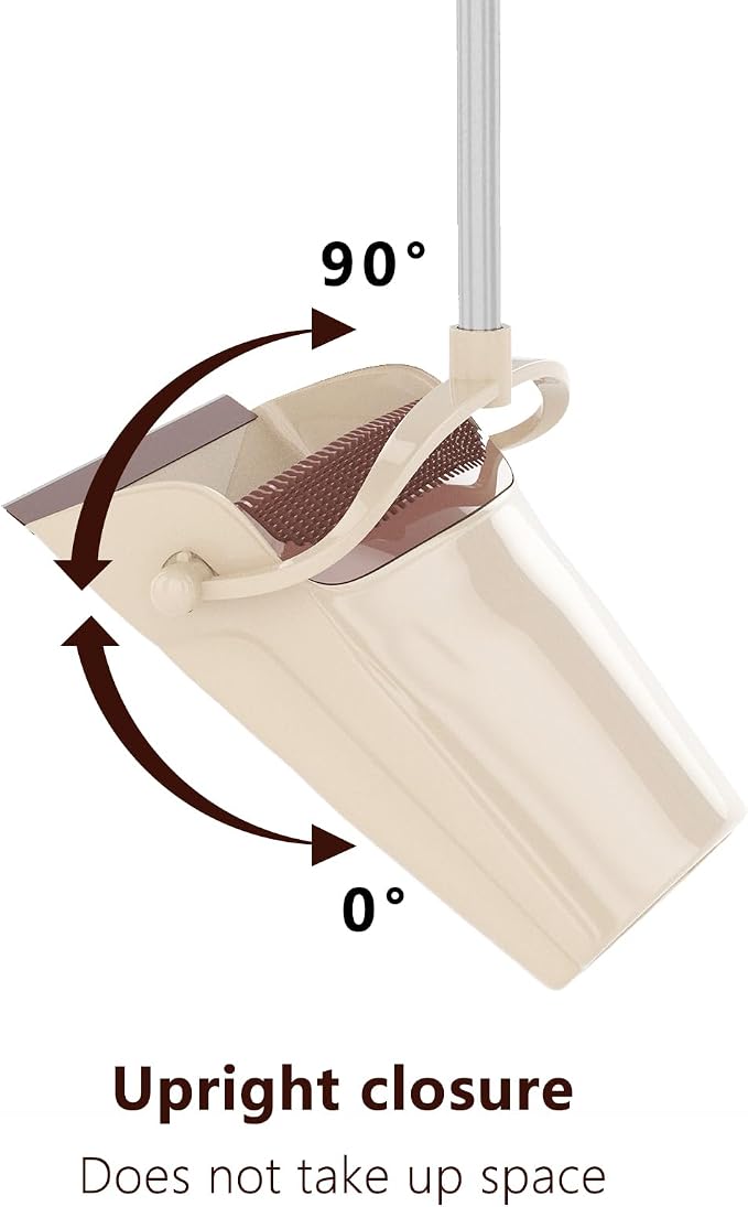 Broom with Dustpan Combo Set 54” Long Handle Household Dust Pan - Image 4