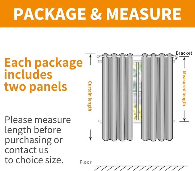 YoungsTex 48 Inch Length Linen 100% Blackout Curtains - Image 8