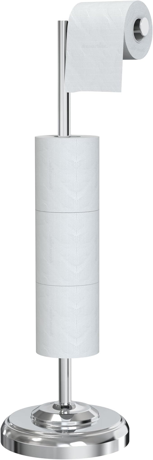 Freestanding Toilet Paper Holder Stand by WZKALY
