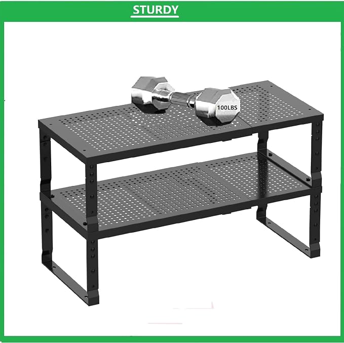 Metal Stackable Expandable Storage Shelf - Image 6