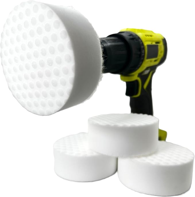 3.5” Drill Powered Magic Sponge Eraser 6 Pieces Kit by Pro-Graad
