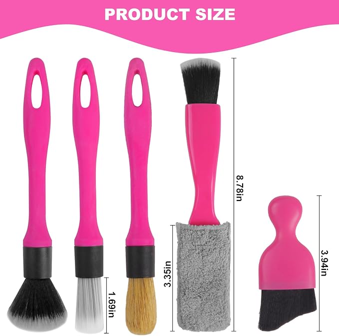 TTRCB Car Detailing Cleaning Kit Interior Cleaner, Car Detailing Brush Set - Image 6