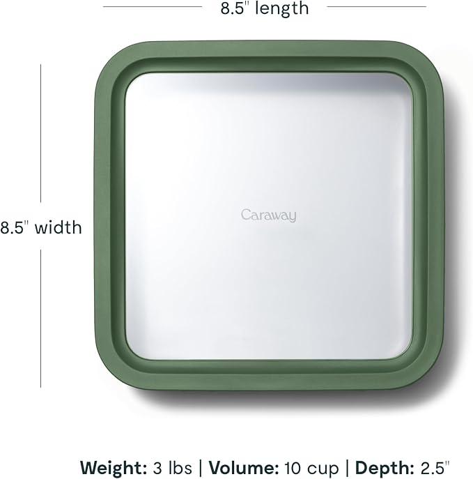 Caraway 6pc Glass Food Storage Set – 10 Cup Food Containers - Image 3