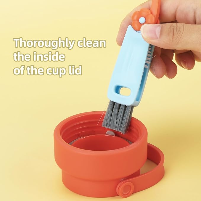 9 Pcs 3 in 1 Cup Lid Cleaning Brush, Cup Lid Gap Cleaner - Image 4