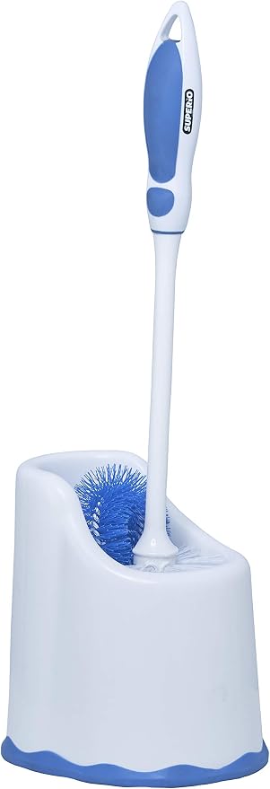 Superio Toilet Brush and Holder, Toilet Bowl Cleaning System by Superio
