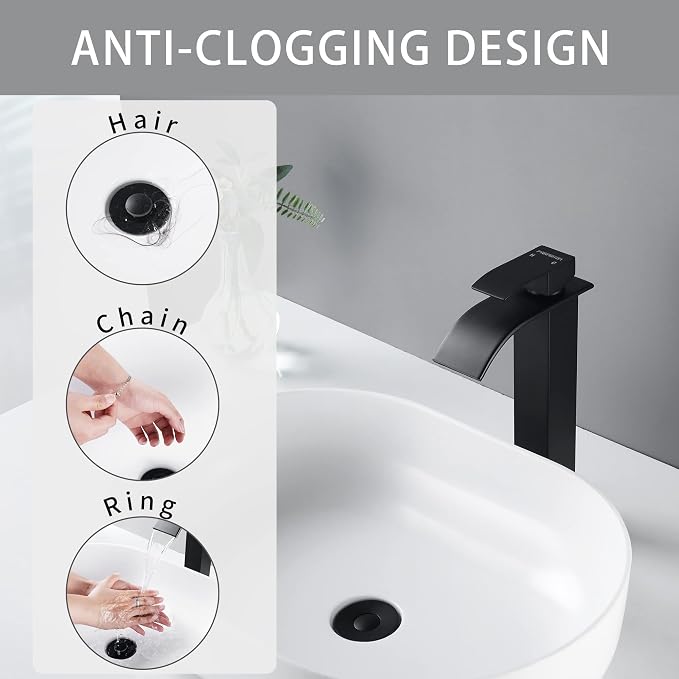 Fransiton 2 Pack Bathroom Sink Drain Stopper, 1.1-1.77 Inch Basin Pop Up Black - Image 5