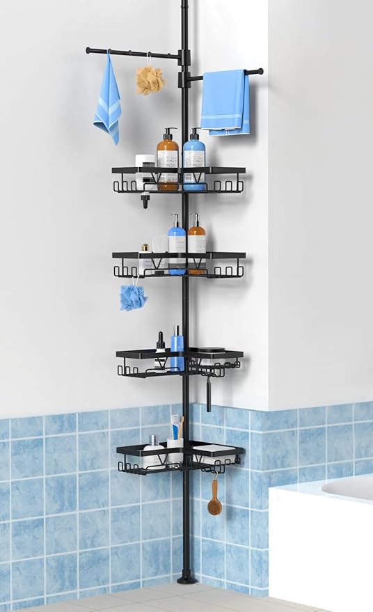 KEGII Black Shower Caddy Tension Pole by KEGII