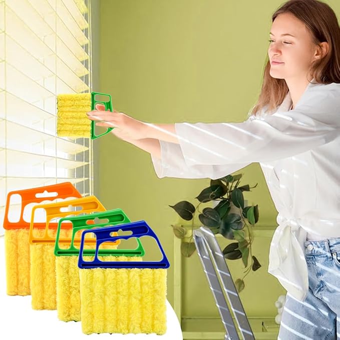 5Pcs Blind Cleaner Duster Tool Window Blind Cleaner, 7 Fingers Dusting Cleaners - Image 3