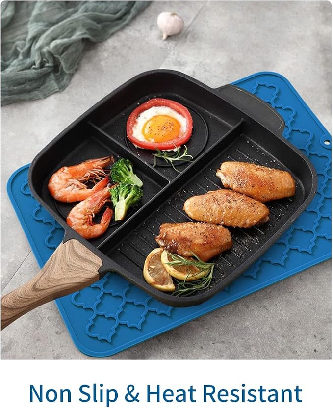 AMOAMI-Dish Drying Mats for Kitchen Counter-Silicone Dish Drying Mat-Kitchen - Image 5