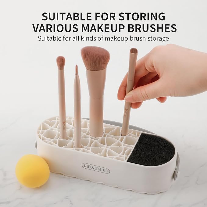 DUcare Makeup Brush Cleaner Shampoo Soap Solid Brush Cleaning Mat Removes - Image 8