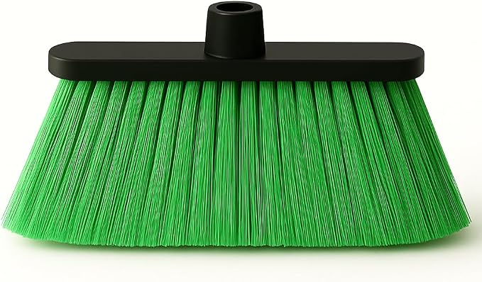 ALMA Apple Green 14" Soft Sweep Broom Head – Lightweight Flagged Bristles – by Healing+Atlas