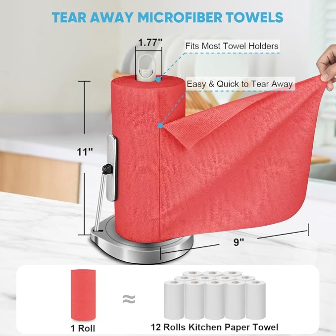 AIDEA Microfiber Cleaning Cloth 330 Sheets, Microfiiber Cloth - Image 2