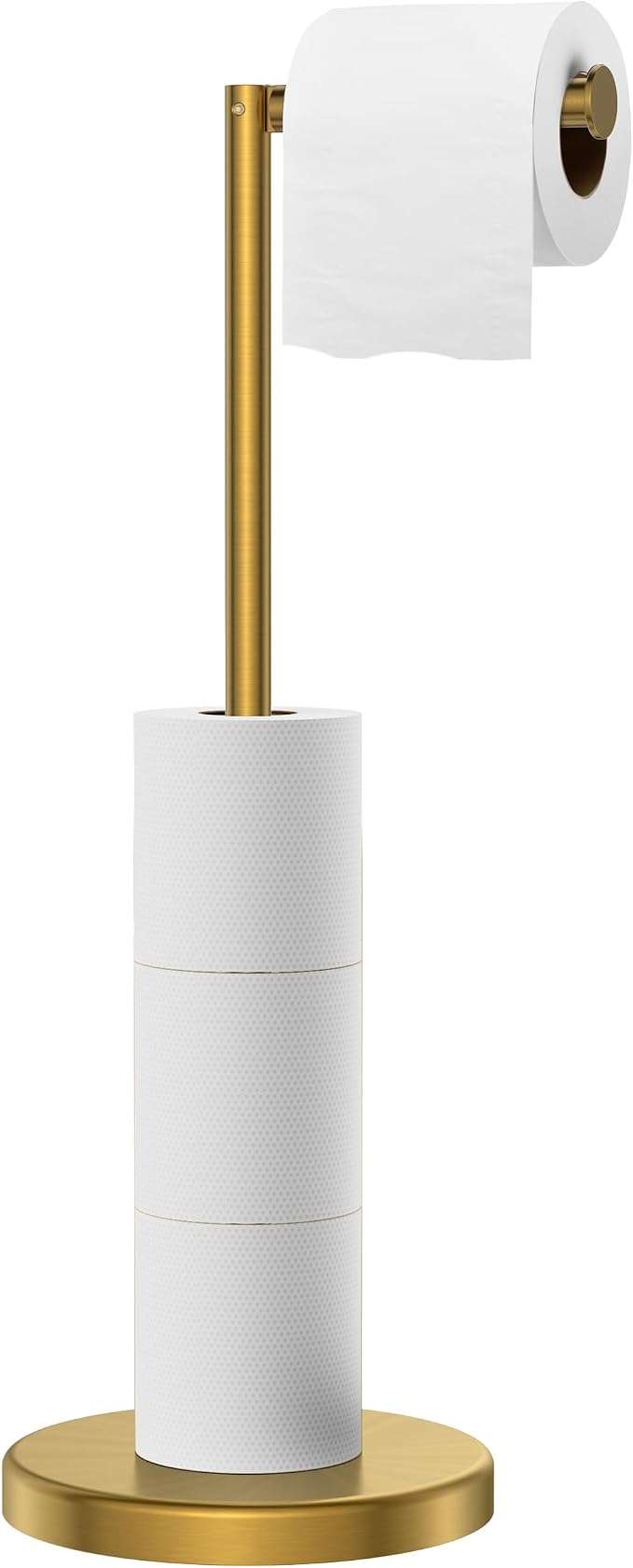 FORIOUS Toilet Paper Holder Stand, Modern Freestanding Tissue Roll Holder by FORIOUS