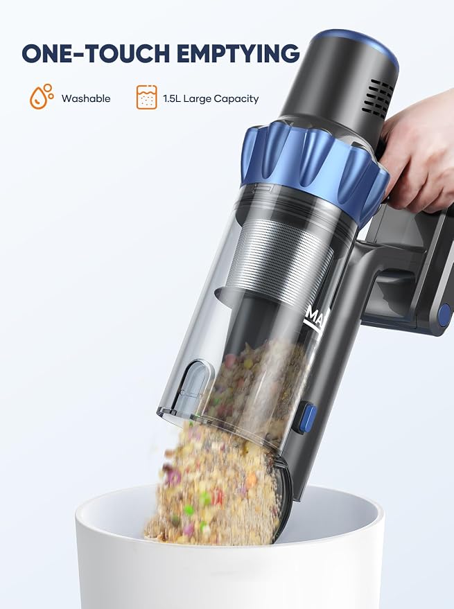 Cordless Vacuum Cleaner, 45KPA 550W Vacuum Cleaners - Image 6