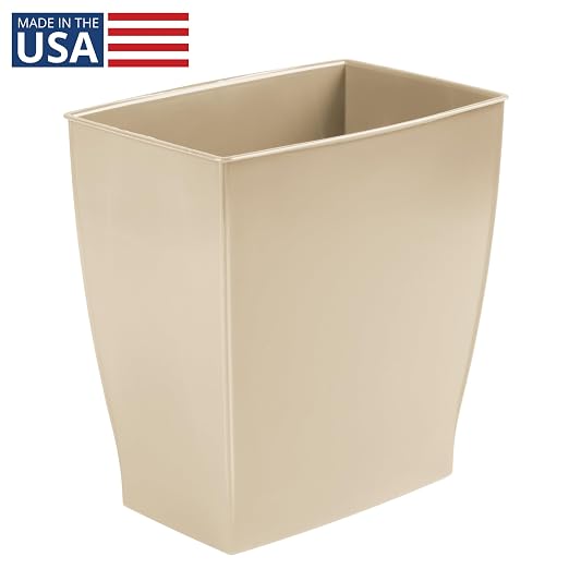 iDesign Small Bathroom Trash Can, Made in USA - Image 2