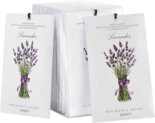 MYARO 12 Packs Lavender Scented Sachets Air Freshener by MYARO