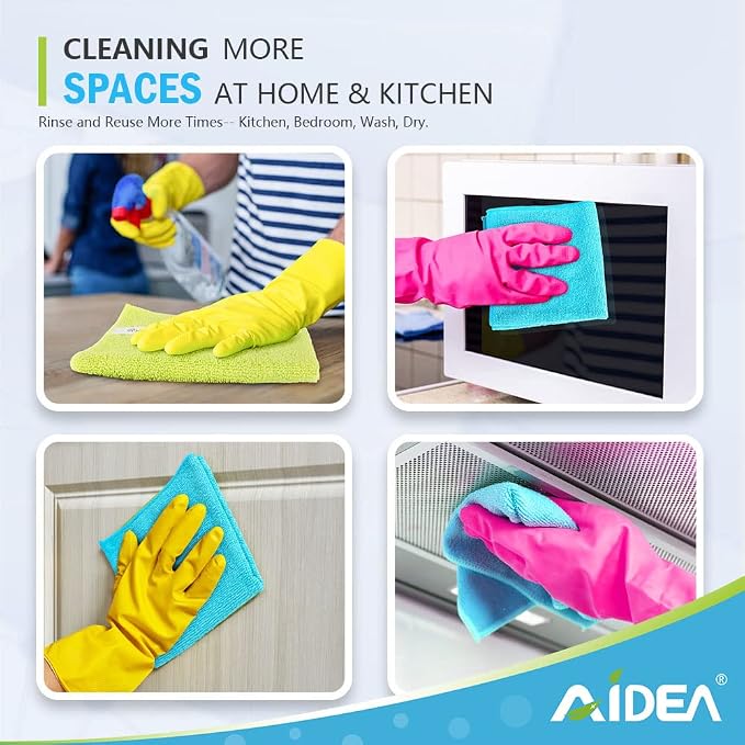 AIDEA Microfiber Cleaning Cloth-100PK, Soft Microfiber Towels - Image 7