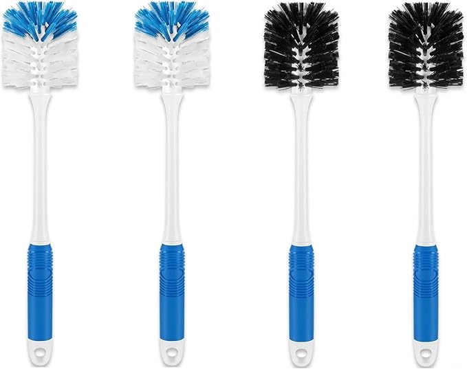 Bottle Brush 4-Pack, Baby Bottle & Water Bottle Cleaner Brush by YeuDeuy