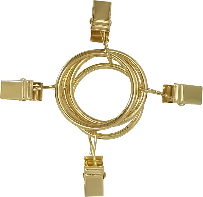 40 Pack Curtain Rings with Clips, Drapery Clips with Rings, Drapes Rings 1.26 - Image 8