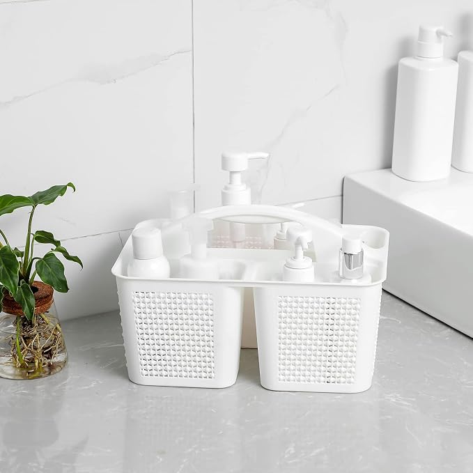 UUJOLY Plastic Portable Shower Caddy Basket Bucket, Cleaning Shower Basket - Image 2