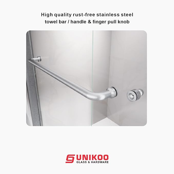 60" W x 60" H Double Sliding Frame Bathtub Door - Image 4