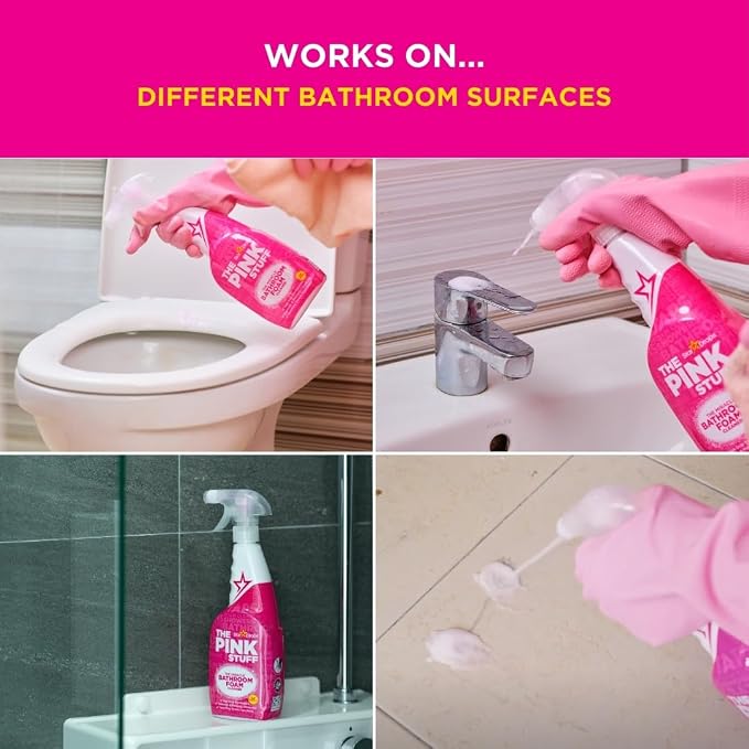 Stardrops - The Pink Stuff - Miracle Bathroom Foam Cleaner 750ml - Baths - Image 7