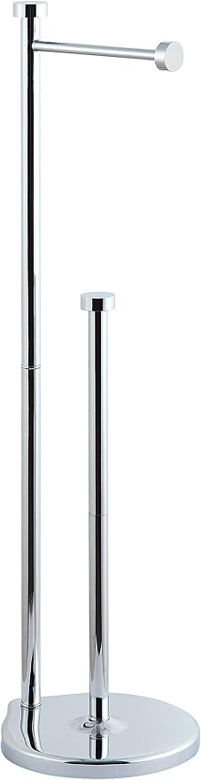 SunnyPoint Free Standing Bathroom Toilet Paper Holder Stand - Image 3