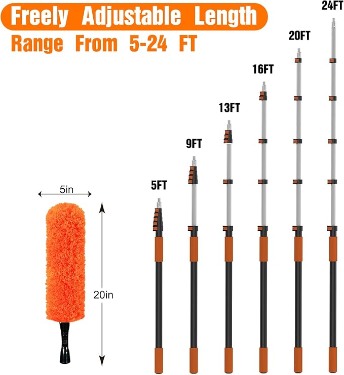 30FT High Reach Duster Cleaning Kit - Image 5