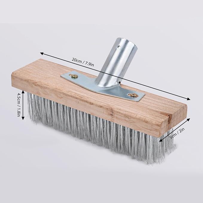 Vikye Scrub Brush with Long Handle, 7.9inch Heavy Duty Floor Scrubber Brush - Image 7