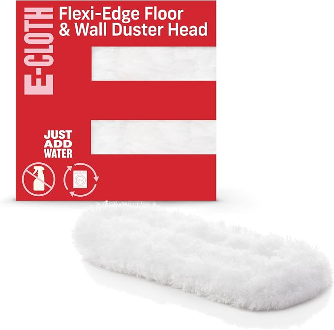 E-Cloth Flexi-Edge Floor & Wall Duster Head, Reusable Dusting Mop by E-Cloth