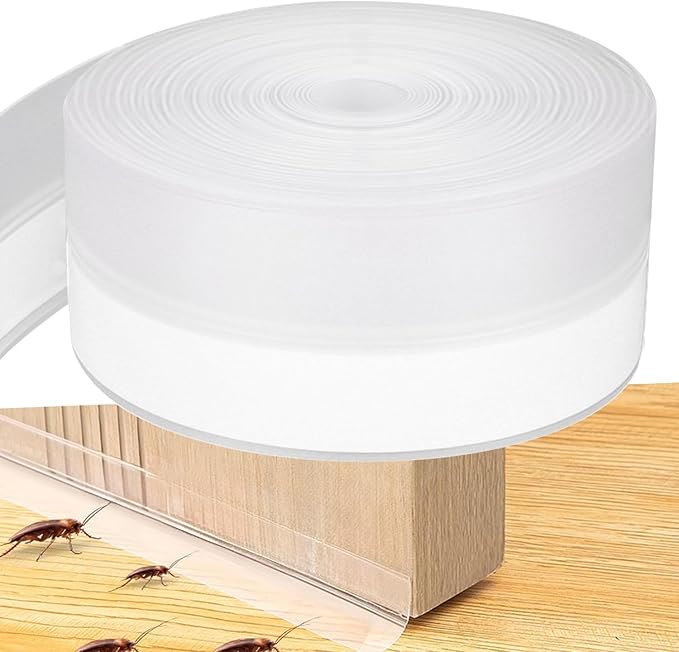 Silicone Seal Weather Stripping Tape 33 Feet Strip Bottom Draft Insulation by PackYard