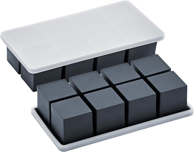Bangp Large Ice Cube Tray for Whiskey, Metal Reinforced Frame Big Ice Cube Molds - Image 4