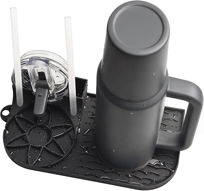 Bottle Drying Rack, Draining Mat by Unknown