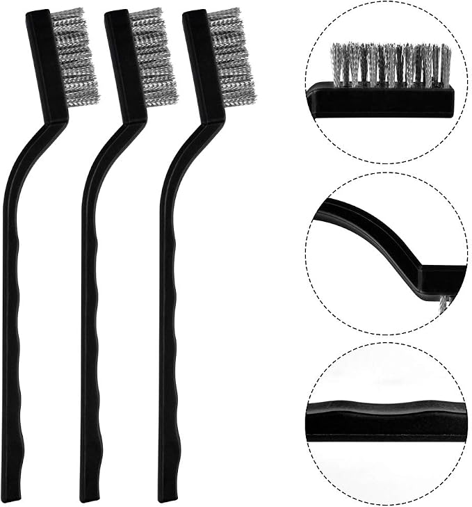 15 Pcs Mini Stainless Steel Wire Brush Set - Image 4