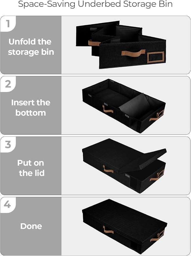StorageWorks 2-Pack Large Under Bed Storage Bins - Image 9