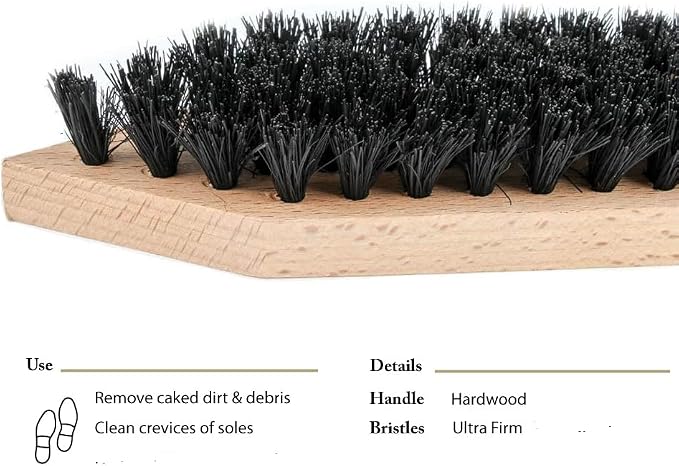 Hardwood Shoe & Boot Cleaning Brush - Image 2