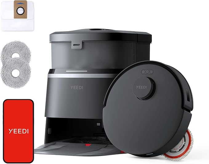 Yeedi M12 PRO+ Robot Vacuum and Mop, 11000Pa Strong Suction, ZeroTangle by yeedi