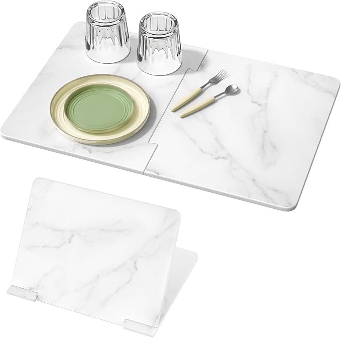 Luxspire Dish Drying Mat for Kitchen Counter 24"x16", Fast-Absorbing Stone by Luxspire