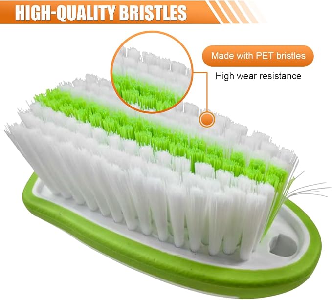 Car Carpet and Upholstery Cleaning Brush, Stiff Bristle Car Detailing Carpet - Image 3