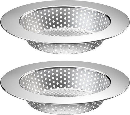 2PCS Kitchen Sink Drain Strainer/Catcher/Basket/Cover/Filter/Trap/Screen by Huntonry