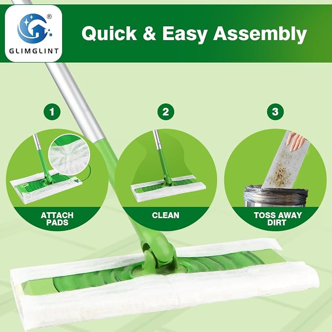 GLIMGLINT Dry Sweeping Cloths Pads Compatible - Image 6