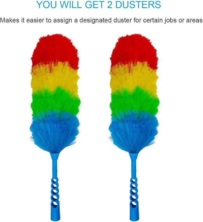 2 Pack Upgrade 19” Static Duster Beandable and Washable - Image 6