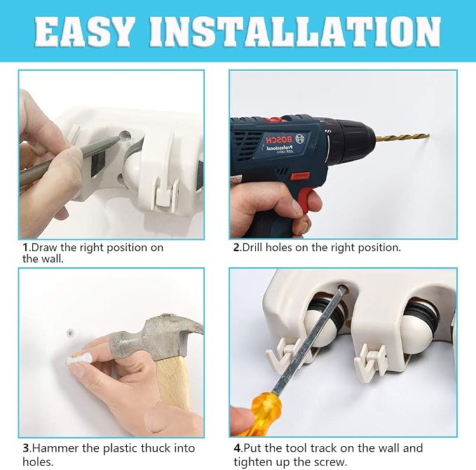 C-CHAIN Mop and Broom Holder, 5 Position - Image 7