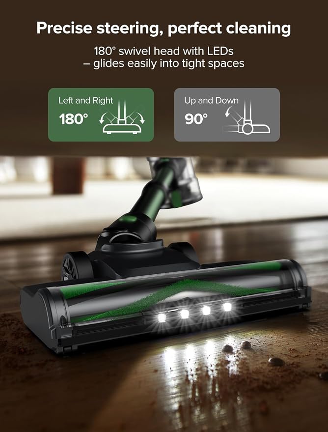 Vexilar Cordless Vacuum Cleaner, 550W/45Kpa/60Mins, Cordless Stick Vacuum - Image 6