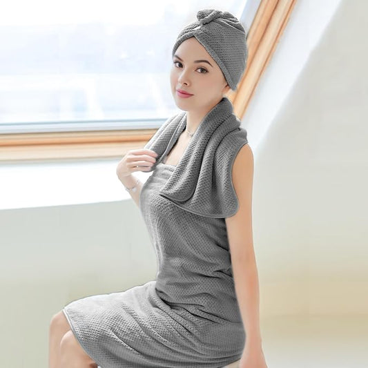2 Pack Hair Drying Towels, Hair Towel Wrap, Absorbent Microfiber Hair Towel - Image 2