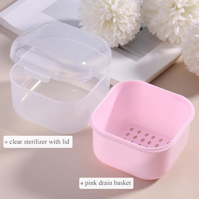 1Pcs Nail Tool Sterilizer, Nail Drill Bits Cleaning Box Disinfection Container - Image 3