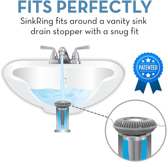 Bathroom Sink Hair Catcher for Pop-Up Drain – SinkRing 1.57" Precision Strainer - Image 2
