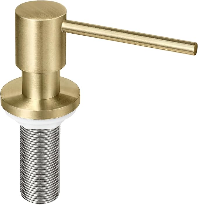 Brushed Gold All Brass Sink Soap Dispenser by EADOT