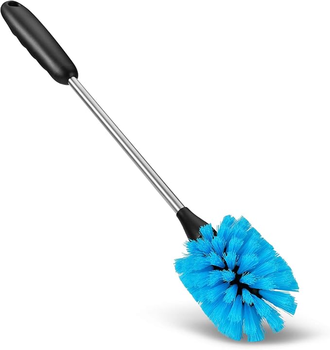 Stainless Steel Water Bottle Brush, Long Handle Scrubbing Brush, Built - Image 2