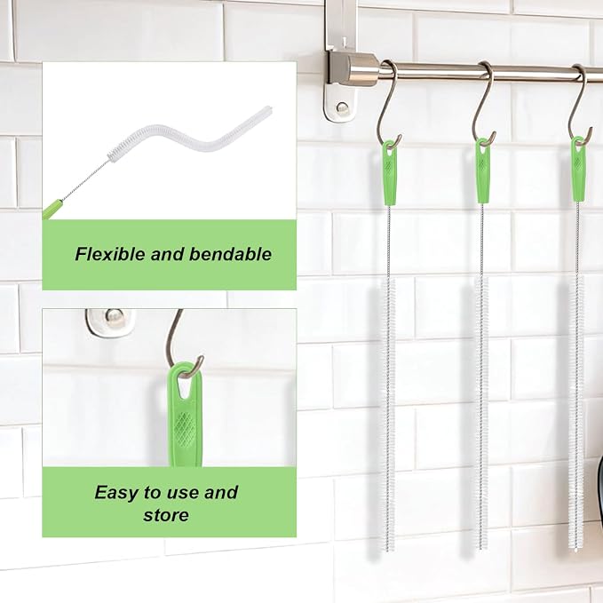 5pcs Extra Long Pipe Cleaning Brush, 15.16in/38.5cm Small Nylon Straw Cleaner - Image 6